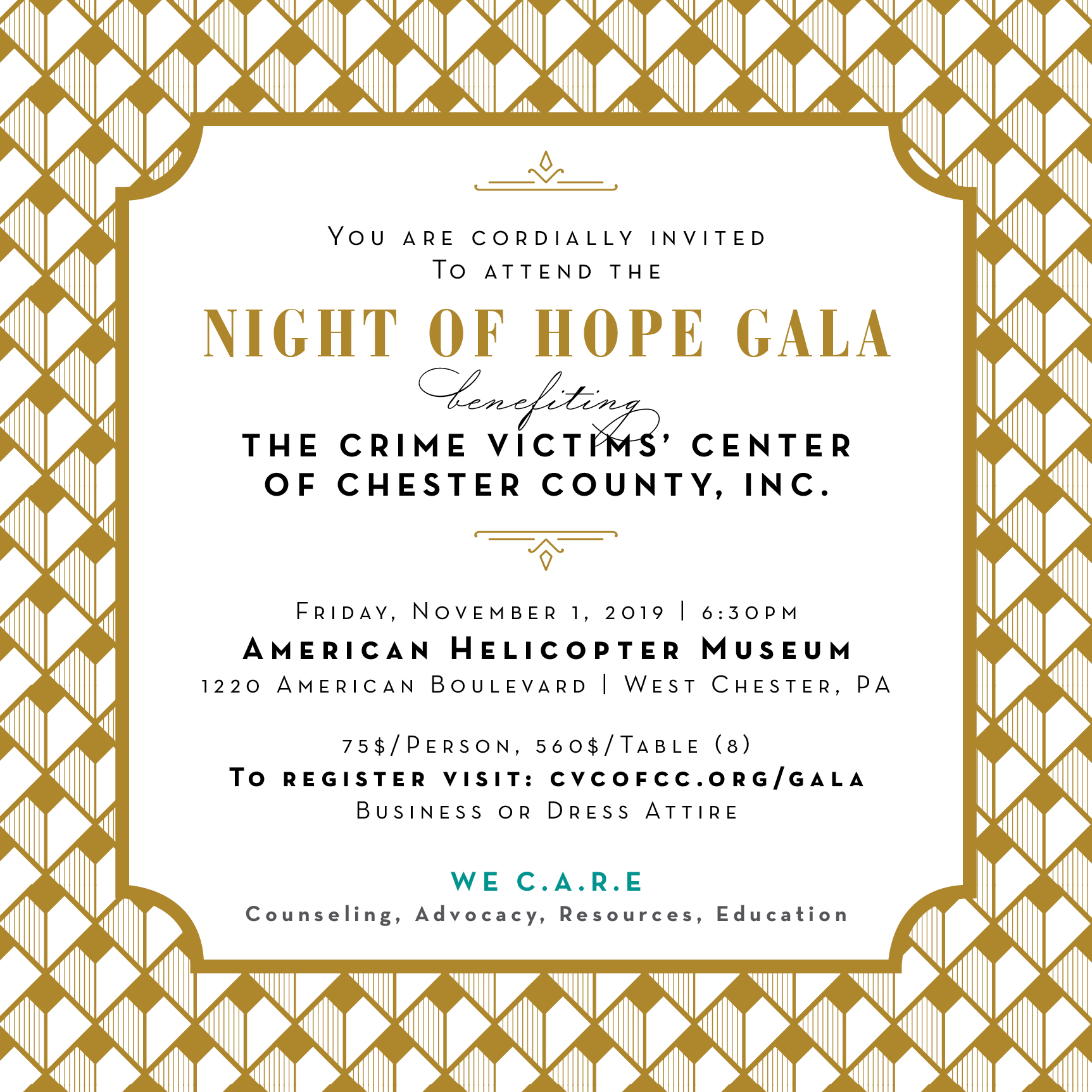 Night of Hope Gala United Way of Southern Chester County